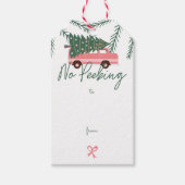 フェスティバルノピーキングクリスマスツリーヴィンテージヴァンギフト ギフトタグ (正面)