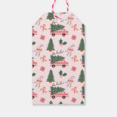 フェスティバルノピーキングクリスマスツリーヴィンテージヴァンギフト ギフトタグ (裏面)