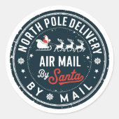 フェスティバルノースポールデリバリホリデー ラウンドシール (正面)