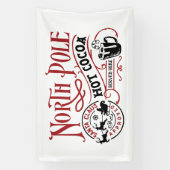 フェスティバルノースポールホットココアバーベンダー 横断幕 (縦)