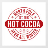 フェスティバルノースポールホットココア ウィンドウサイン (シート)