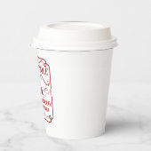 フェスティバルノースポールミルククッキー会社トナカイ 紙コップ (左)