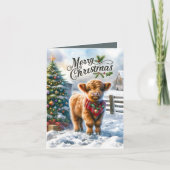 フェスティバルハイランドカウカントリークリスマス シーズンカード (正面)