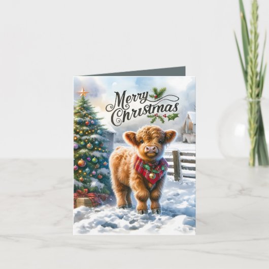 フェスティバルハイランドカウカントリークリスマス シーズンカード (正面)