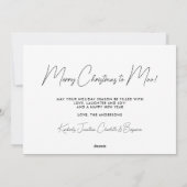 フェスティバルハイランドカウファーム動物メリークリスマス シーズンカード (裏面)