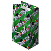 フェスティバルハスキーインサンタハットオングリーン スモールペーパーバッグ (裏面アングル)