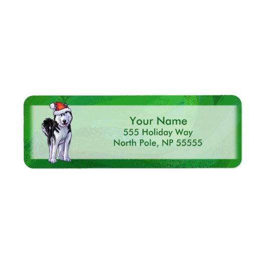 フェスティバルハスキーインサンタハットオングリーン ラベル (正面)