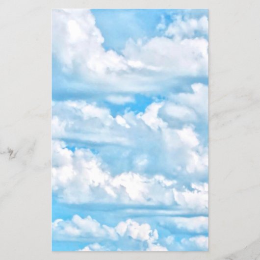 フェスティバルハッピーサニークラウドバックグラウンド チラシ (正面)