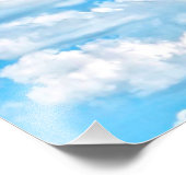 フェスティバルハッピーサニークラウドバックグラウンド フォトプリント            (角)