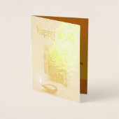 フェスティバルハッピーディワリ花火フォイルグリーティングカード 箔カード (正面)