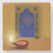 フェスティバルハッピーディワリ花火 – ストーンコースター (正面)