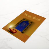 フェスティバルハッピーディワリ花火 箔シーズンカード (回転した状態)