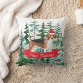 フェスティバルハッピーハウリデイズビーグルドッグ クッション (ブランケット)