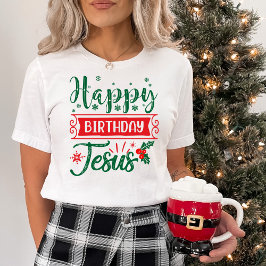フェスティバルハッピーバースデーイエズクリスマス Tシャツ