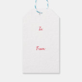 フェスティバルハッピーホリデイズカッシースクリプトギフトラベル ギフトタグ (裏面)