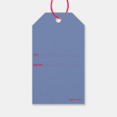 フェスティバルハッピーホリデーお洒落ズウィーモダンリーフ ギフトタグ (裏面)