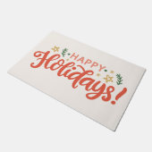フェスティバルハッピーホリデーズデザイン ドアマット (アングル)