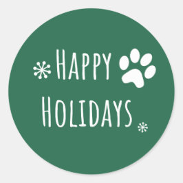 フェスティバルハッピーホリデーズポーアロマホームクリスマス ラウンドシール