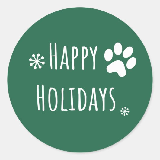 フェスティバルハッピーホリデーズポーアロマホームクリスマス ラウンドシール (正面)