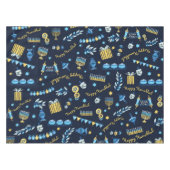 フェスティバルハヌカーパーソナライズされた(ユダヤ教)メノラードレデル テーブルクロス (正面(横))