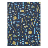 フェスティバルハヌカーパーソナライズされた(ユダヤ教)メノラードレデル テーブルクロス (正面)