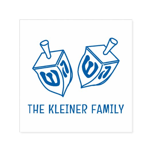 フェスティバルハヌッカドリデルスファミリー名 セルフインキングスタンプ (デザイン)