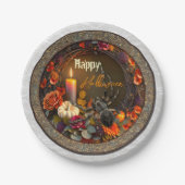 フェスティバルハロウィンスパイダー ペーパープレート (正面)