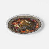 フェスティバルハロウィンスパイダー ペーパープレート (アングル)