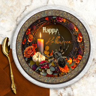 フェスティバルハロウィンスパイダー ペーパープレート