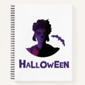 フェスティバルハロウィンメキシカンガールデザイン ノートブック (正面)