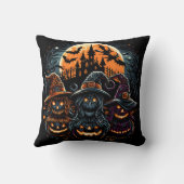 フェスティバルハロウィン白熱［赤熱］光を放つカボチャ クッション (裏面)