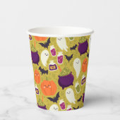 フェスティバルハロウィーン使い捨てカップ子供へパーティー 紙コップ (裏面)