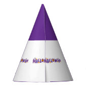 フェスティバルハロウィーン文字王室のパープルクラフト用品 パーティーハット (裏面)