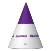 フェスティバルハロウィーン文字王室のパープルクラフト用品 パーティーハット (左)