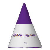 フェスティバルハロウィーン文字王室のパープルクラフト用品 パーティーハット (右)