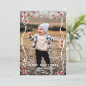 フェスティバルハンドドロークリスマスボウリボン5写真 シーズンカード (スタンド正面)