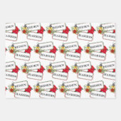 フェスティバルバイデン氏ハリス2020クリスマス ラッピングペーパーシート (正面2)