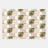 フェスティバルバイデン氏ハリス2020クリスマス ラッピングペーパーシート (正面)