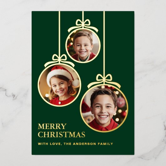 フェスティバルバウス写真枠エバーグリーン 箔シーズンカード (正面)