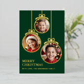 フェスティバルバウス写真枠エバーグリーン 箔シーズンカード (立ち正面)