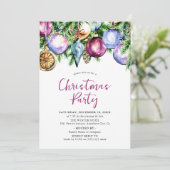 フェスティバルバウブルウォーター色クリスマスパーティー 招待状 (スタンド正面)