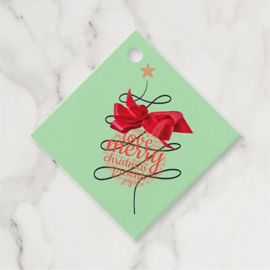 フェスティバルバウブルクリスマスギフトラベル フェイバータグ (正面)