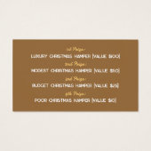 フェスティバルバウブルクリスマスパーティーラッフルチケット (裏面)