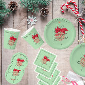 フェスティバルバウブルクリスマスパーティー紙プレート ペーパープレート