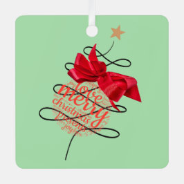 フェスティバルバウブルクリスマスフォトツリーオーナメント メタルオーナメント