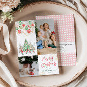 フェスティバルバウブルスノーフレークMerry Christmas 2写真 シーズンカード