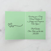 フェスティバルバウブルファミリークリスマスフォールディング カード (内部)