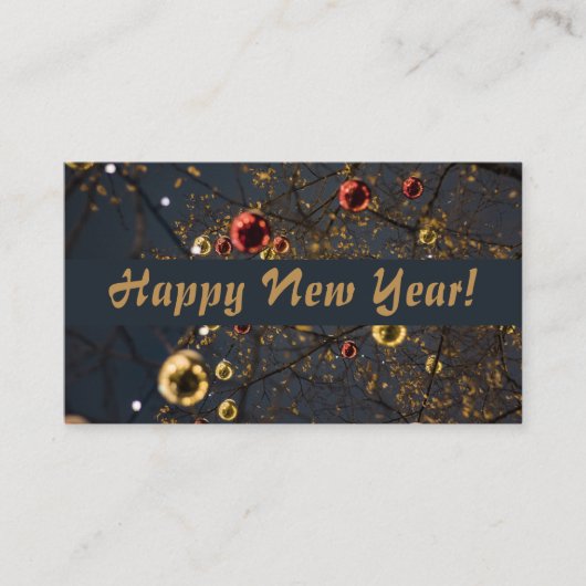 フェスティバルバウブル、新年のイブパーティーチケット エンクロージャーカード (正面)