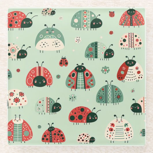 フェスティバルバグ ガラスコースター (正面)