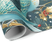 フェスティバルバジクリスマスギフトラッピング紙 ラッピングペーパー (ロールコーナー)